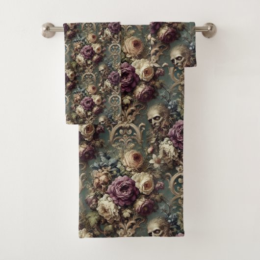 Gilded Unease - Gotisch Victoriaans Bad Handdoek (Insitu)