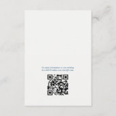 Gilded Wildflower Navy and Gold Wedding Informatiekaartje (Achterkant)