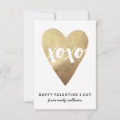 Gilded XOXO Classroom Valentijn - Wit Kaart (Voorkant)