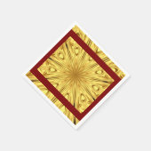 Gilded Zenith Opulent Swirl Crimson Gold Luxury Ac Servet (Hoek)