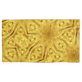 Gilded Zenith: Opulent Swirl Liquid Gold | High Kussensloop (Voorkant)