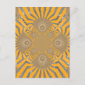 Gilded Zephyr: Elegantie in Gouden Geel & Chrome Briefkaart (Voorkant)