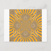 Gilded Zephyr: Elegantie in Gouden Geel & Chrome Briefkaart (Voorkant)
