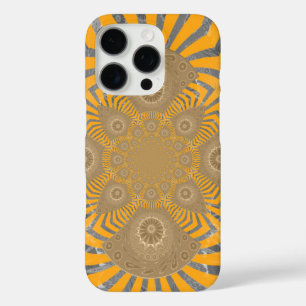 Gilded Zephyr: Elegantie in Gouden Geel & Chrome iPhone 16 Pro Hoesje