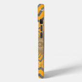 Gilded Zephyr: Elegantie in Gouden Geel & Chrome Case-Mate iPhone Case (Achterkant / Links)