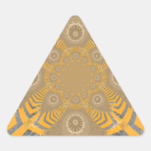 Gilded Zephyr: Elegantie in Gouden Geel & Chrome Sticker