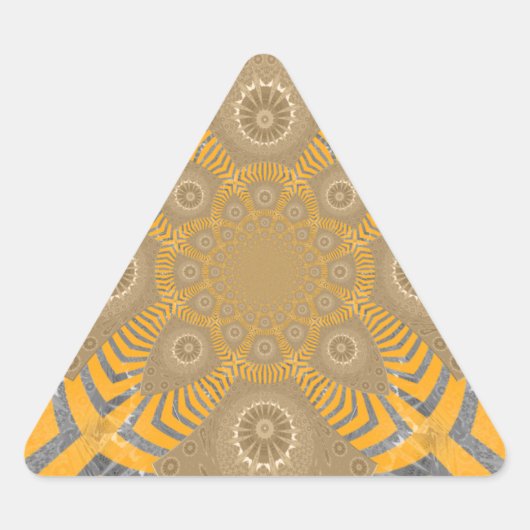 Gilded Zephyr: Elegantie in Gouden Geel & Chrome Sticker (Voorkant)