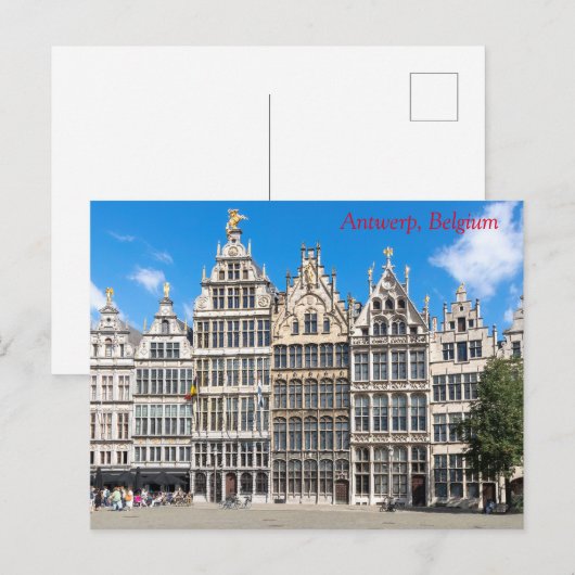Gildehuizen, Antwerpen, België Briefkaart (Voorkant / Achterkant)