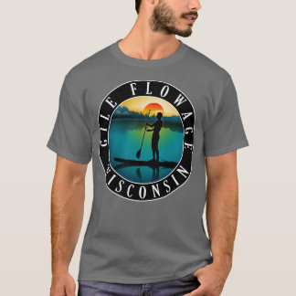 Gile Flowage Wisconsin Paddleboarding T-shirt
