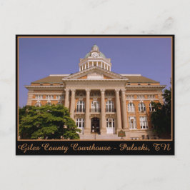 Giles County Courthouse - Pulaski, TN Briefkaart