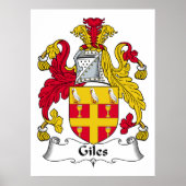 Giles Family Crest Poster (Voorkant)