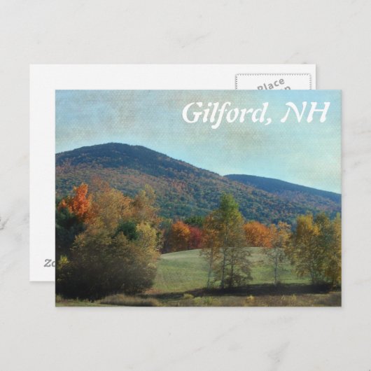 Gilford, NH Briefkaart (Voorkant / Achterkant)