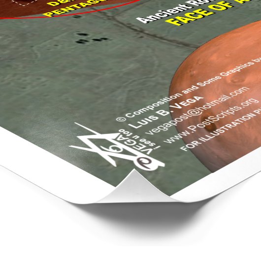 Gilgal Refaim - Cydonia Star Kaart Perfect Poster (Hoek)