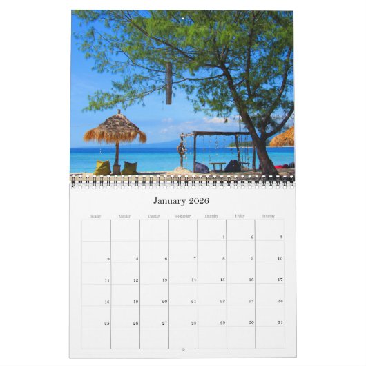 Gili-eilanden 2026 kalender (Jan 2026)