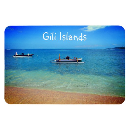 gili - eilanden leven magneet (Horizontaal)