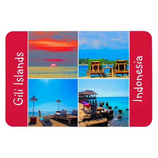gili - eilanden leven magneet (Horizontaal)