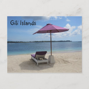 gili - eilanden - zetel briefkaart
