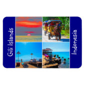 gili eilandscènes magneet (Horizontaal)