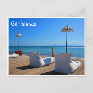 Gili Island Seats Briefkaart