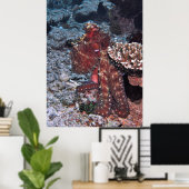 Gili Octopus Portrait Poster (Thuiskantoor)