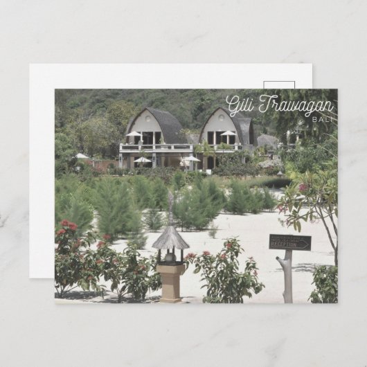 Gili Trawagan - Bali Briefkaart (Voorkant / Achterkant)