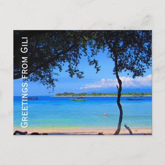 gili trawangan - groet briefkaart (Voorkant)