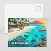 Gili Trawangan Indonesië Briefkaart (Voorkant / Achterkant)