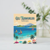 Gili Trawangan Indonesië Briefkaart (Staand voorkant)