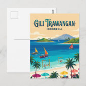 Gili Trawangan Indonesië Briefkaart (Voorkant / Achterkant)