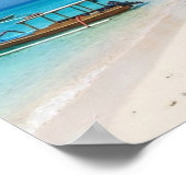 Gili Trawangan Island Paradise Beach Wall Art Poster (Hoek)