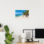 Gili Trawangan Island Paradise Beach Wall Art Poster (Thuiskantoor)