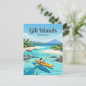 Gililanden Indonesië Briefkaart (Staand voorkant)