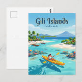 Gililanden Indonesië Briefkaart (Voorkant / Achterkant)