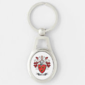 Gill Family Crest Coat of Arms Sleutelhanger (Voorkant)