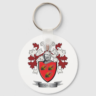 Gill Family Crest Coat of Arms Sleutelhanger