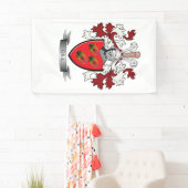 Gill Family Crest Coat of Arms Spandoek (Insitu)