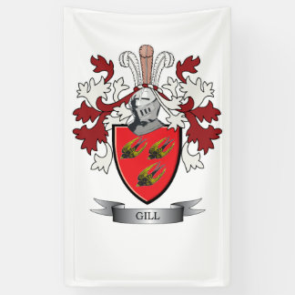 Gill Family Crest Coat of Arms Spandoek