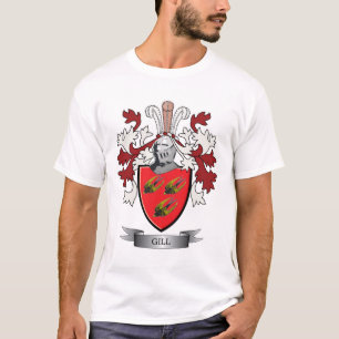 Gill Family Crest Coat of Arms T-shirt