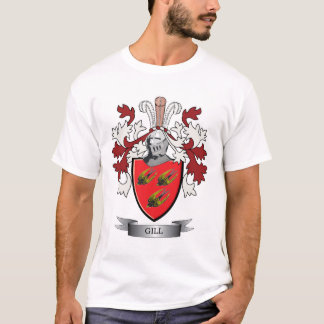 Gill Family Crest Coat of Arms T-shirt