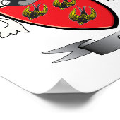 Gill Family Crest Coat. Poster (Hoek)