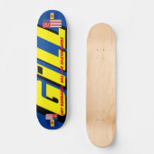 GILL JMT BARB 7 3/4" Skateboard Deck (Voorkant)