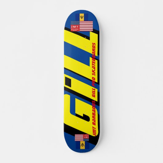 GILL JMT BARB 7 3/4" Skateboard Deck (Voorkant)