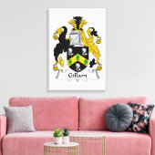 Gillam Family Crest Canvas Afdruk (Insitu (Woonkamer))