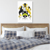Gillam Family Crest Canvas Afdruk (Insitu (Slaapkamer))