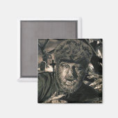 Gillen bij de maan magneet (Voorkant / Achterkant)