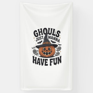 Gillen Willen Gewoon Feestvieren Halloween Pompoen Spandoek