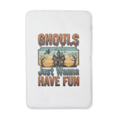 Gillen Willen Gewoon Fun Vintage Halloween Badmat (Voorkant Verticaal)