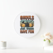 Gillen Willen Gewoon Fun Vintage Halloween Grote Klok (Huis)