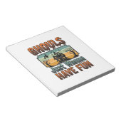 Gillen Willen Gewoon Fun Vintage Halloween Notitieblok (Schuin)