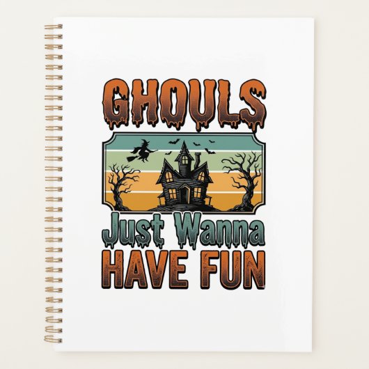 Gillen Willen Gewoon Fun Vintage Halloween Planner (Voorkant)